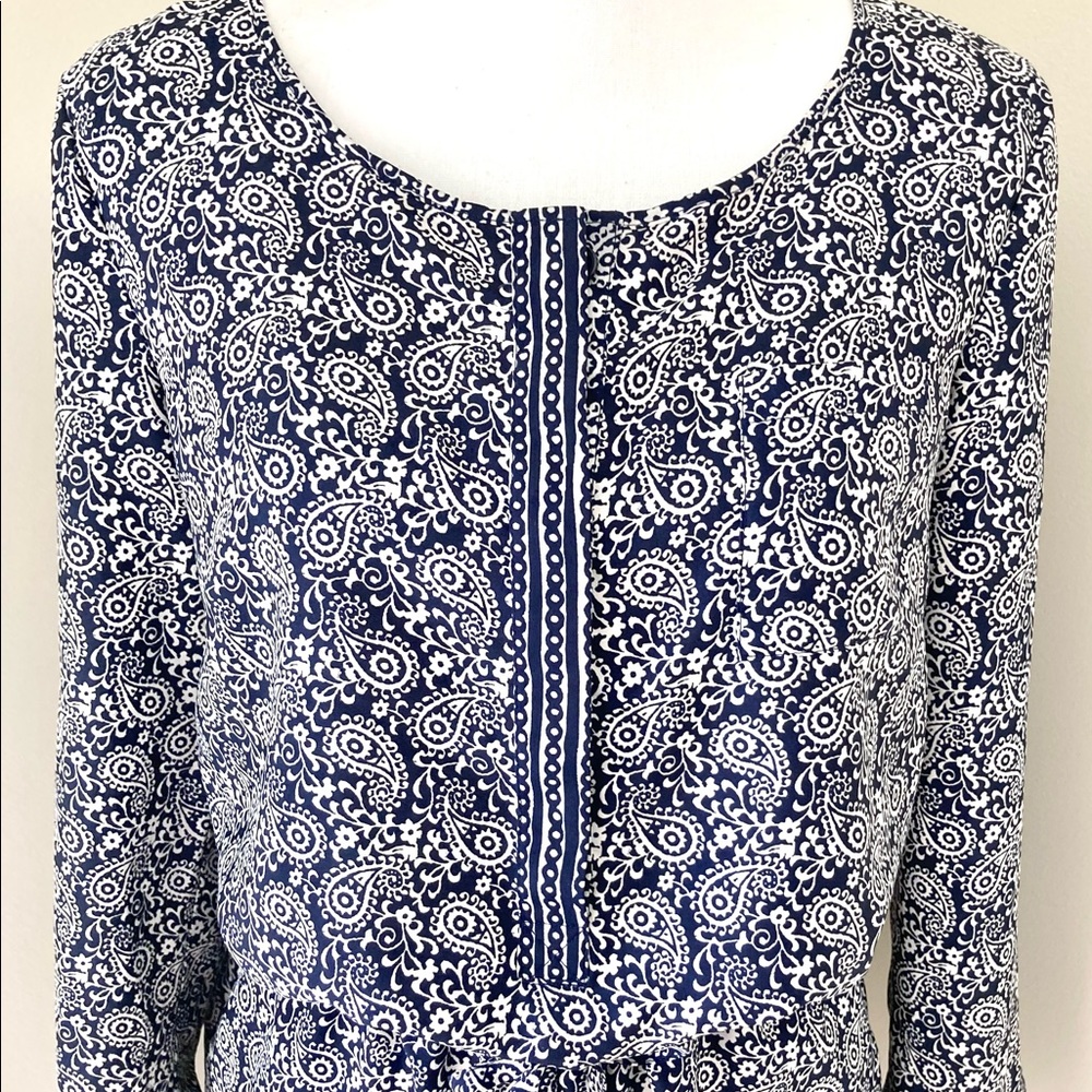 Ann Taylor Loft Paisley Long Sleeve Romper Size 2 - Picture 14 of 16